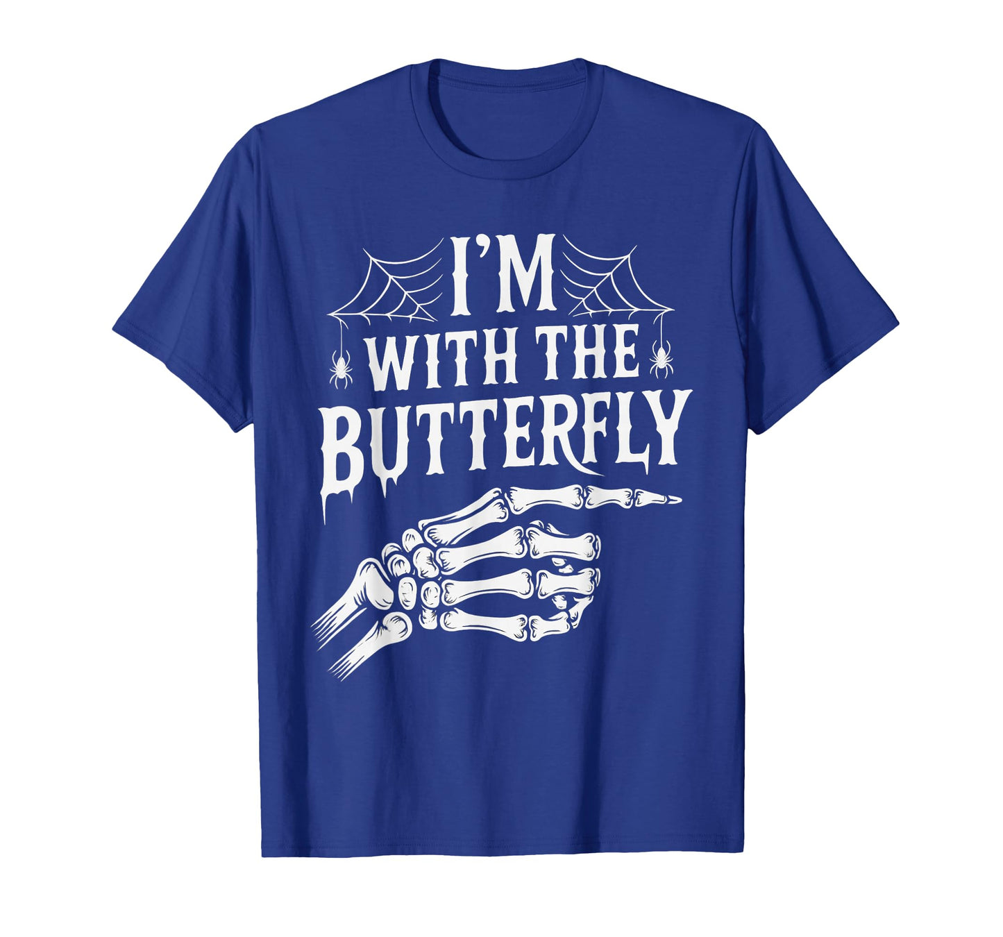 I'm with Butterfly Halloween Costume Couples Matching T-Shirt