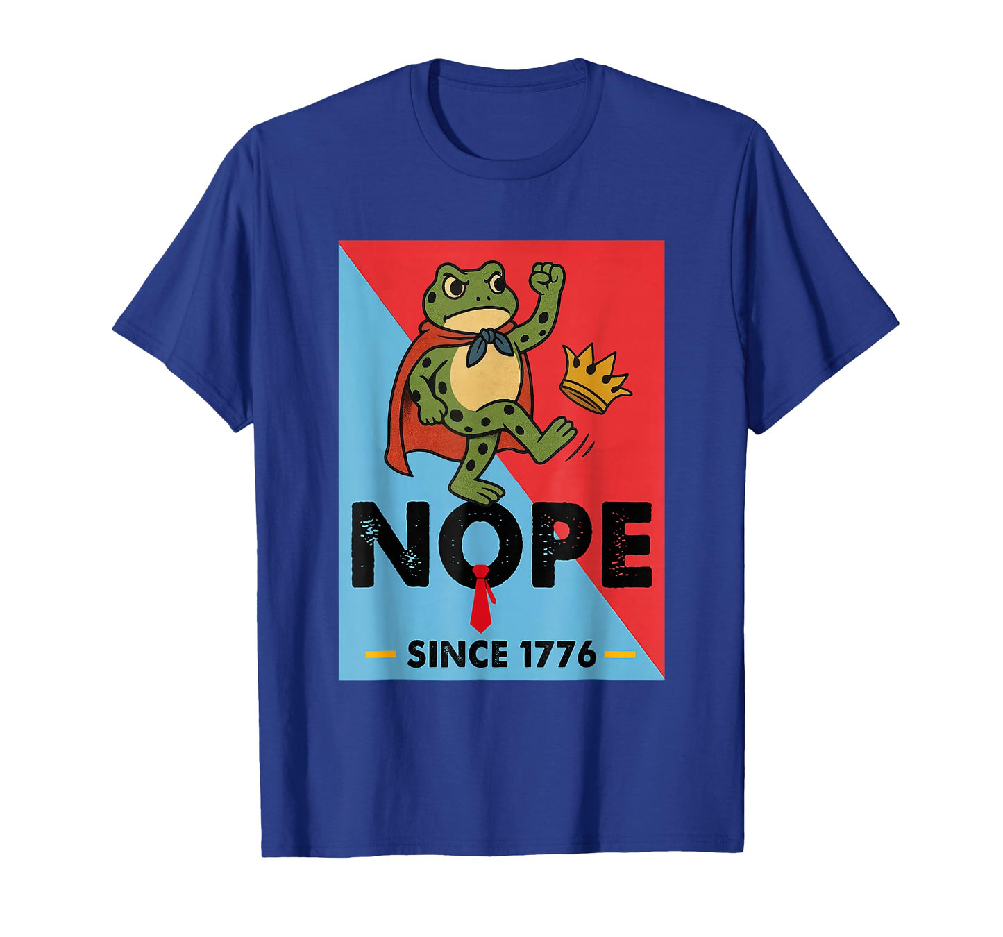 No Kings in America Frog Protest Funny T-Shirt