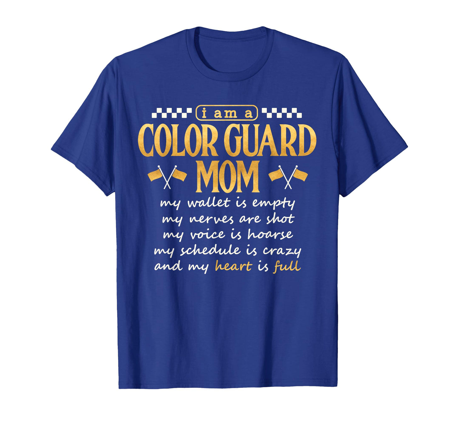Color Guard Mom Shirt Proud Color Guard Mother Mama School T-Shirt
