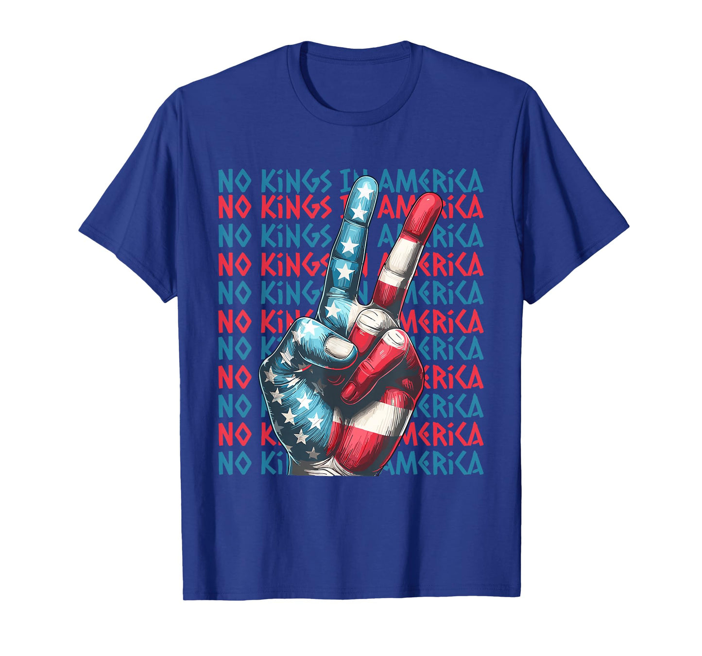 No King in America Freedom Expression Design T-Shirt