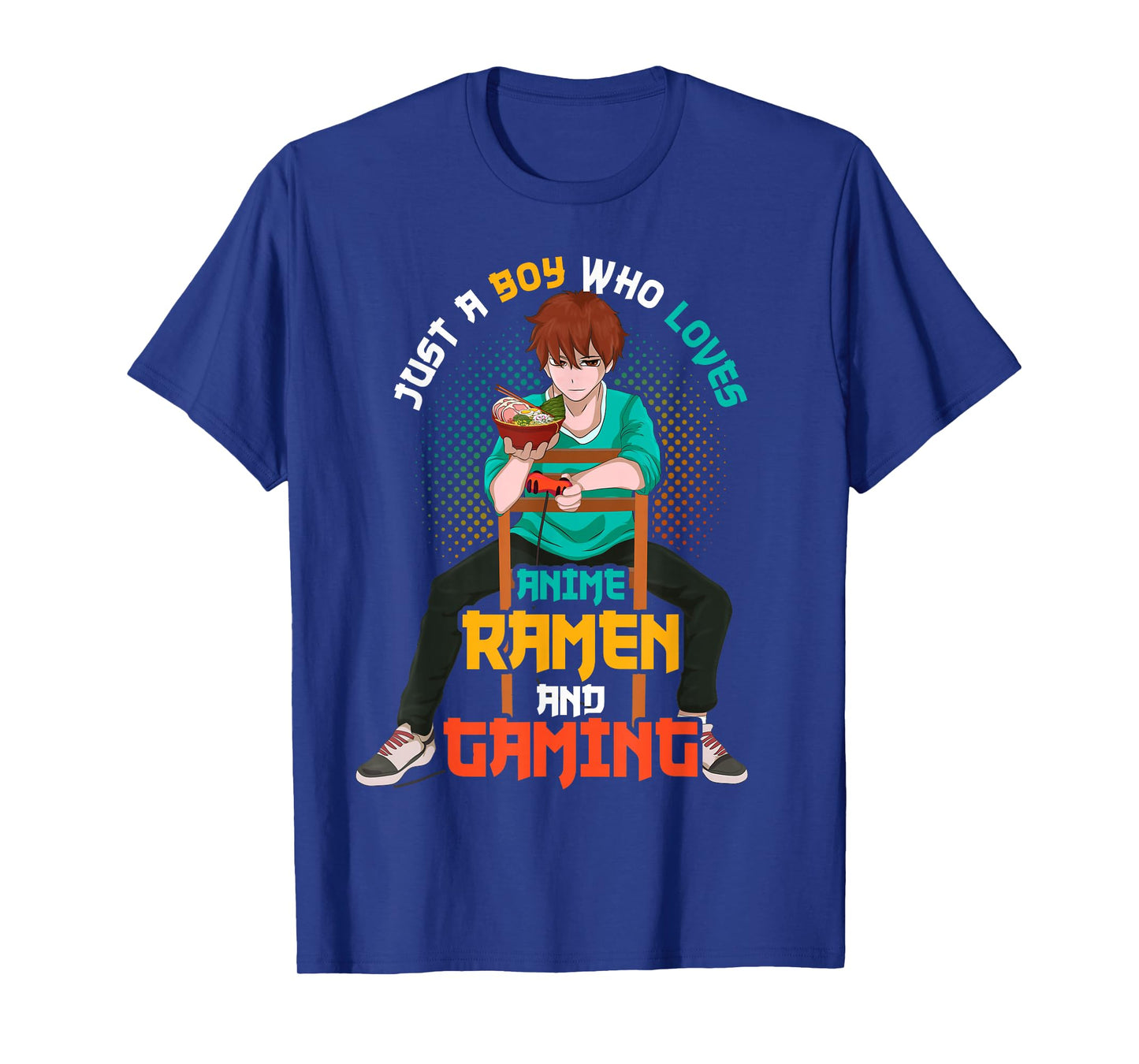 Gamer Ramen Noodles Gaming Japanese Manga Boys Anime T-Shirt