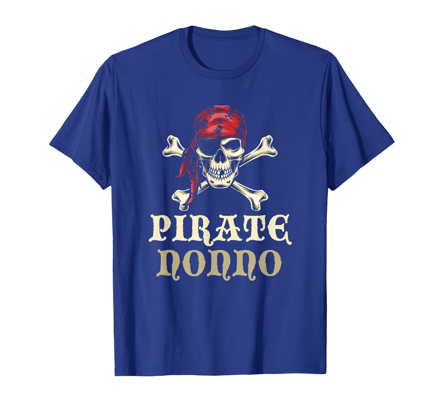Pirate Nonno Skull Matching Grandpa Halloween Costume T-Shirt