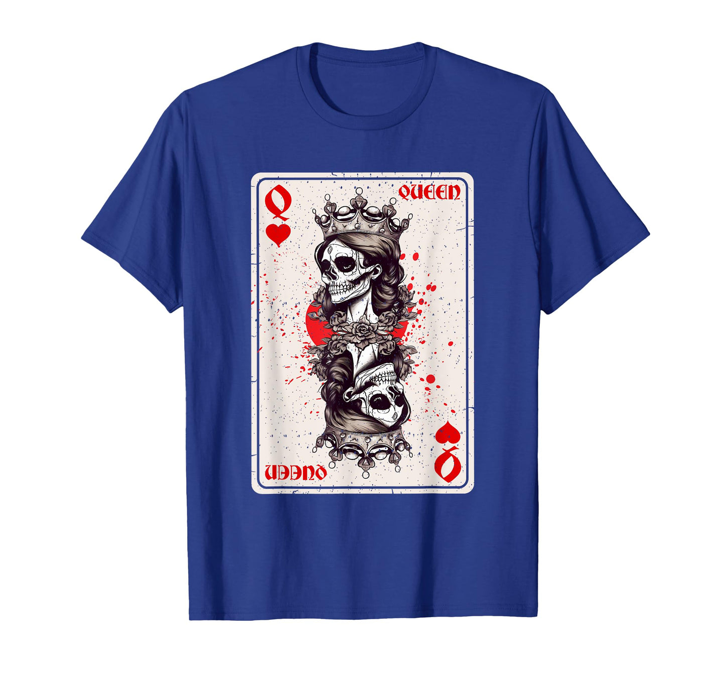 Queen of Hearts Card Game Horror Heart Queen Gothic T-Shirt