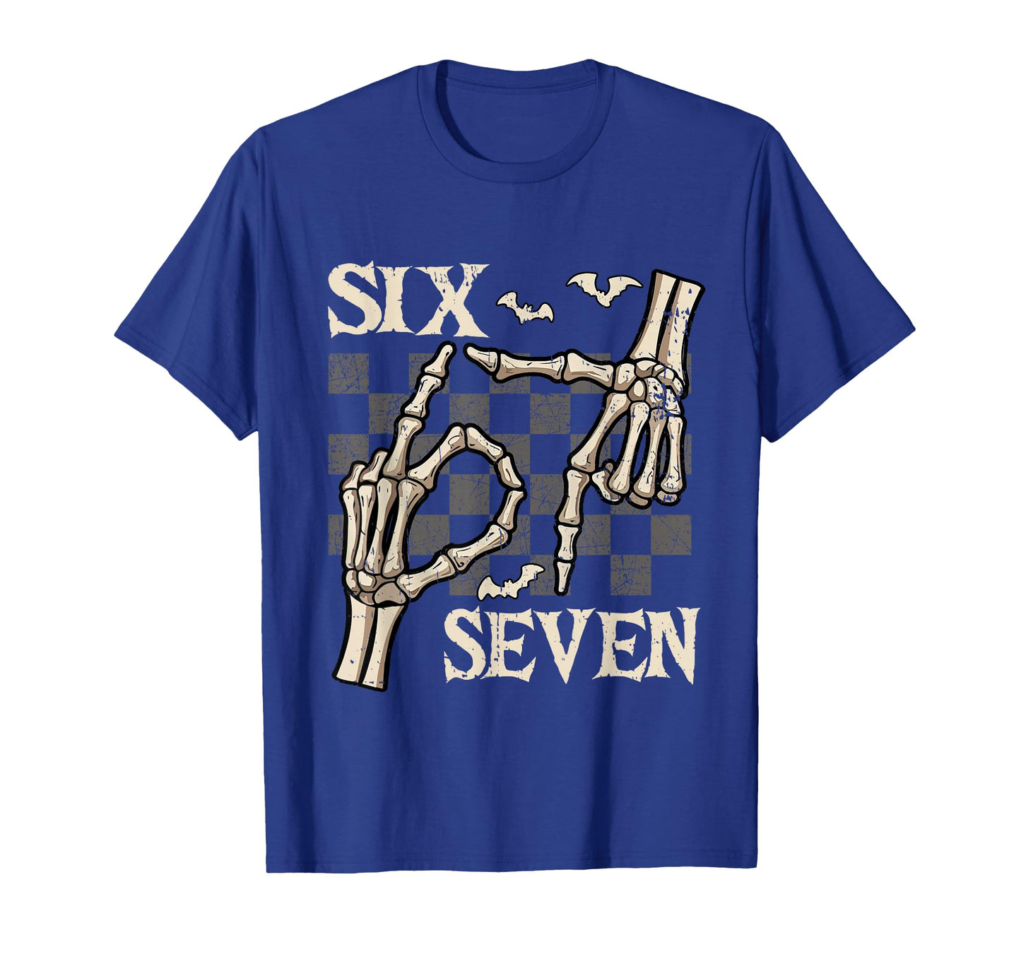 Funny 67 Meme Skeleton Hand 6 7 Halloween Shirts Six Seven T-Shirt