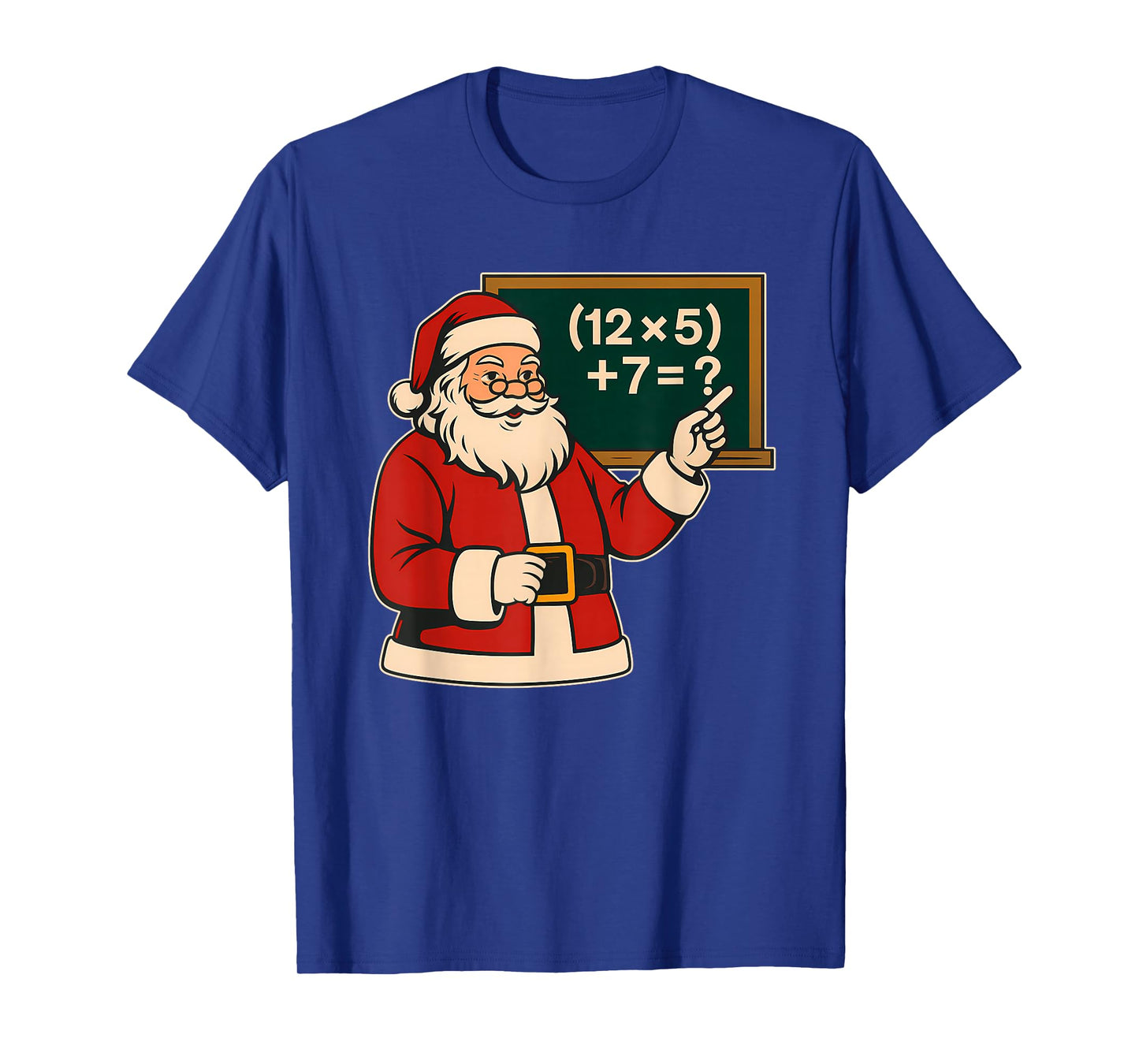 67 Teacher Christmas Santa Six Seven Meme Brainrot Math Joke T-Shirt