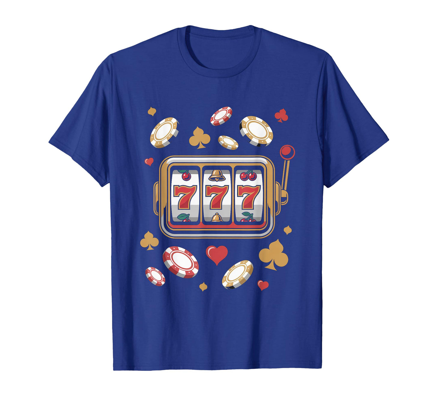 777 Jackpot Slots Gambling Fun Theme T-Shirt
