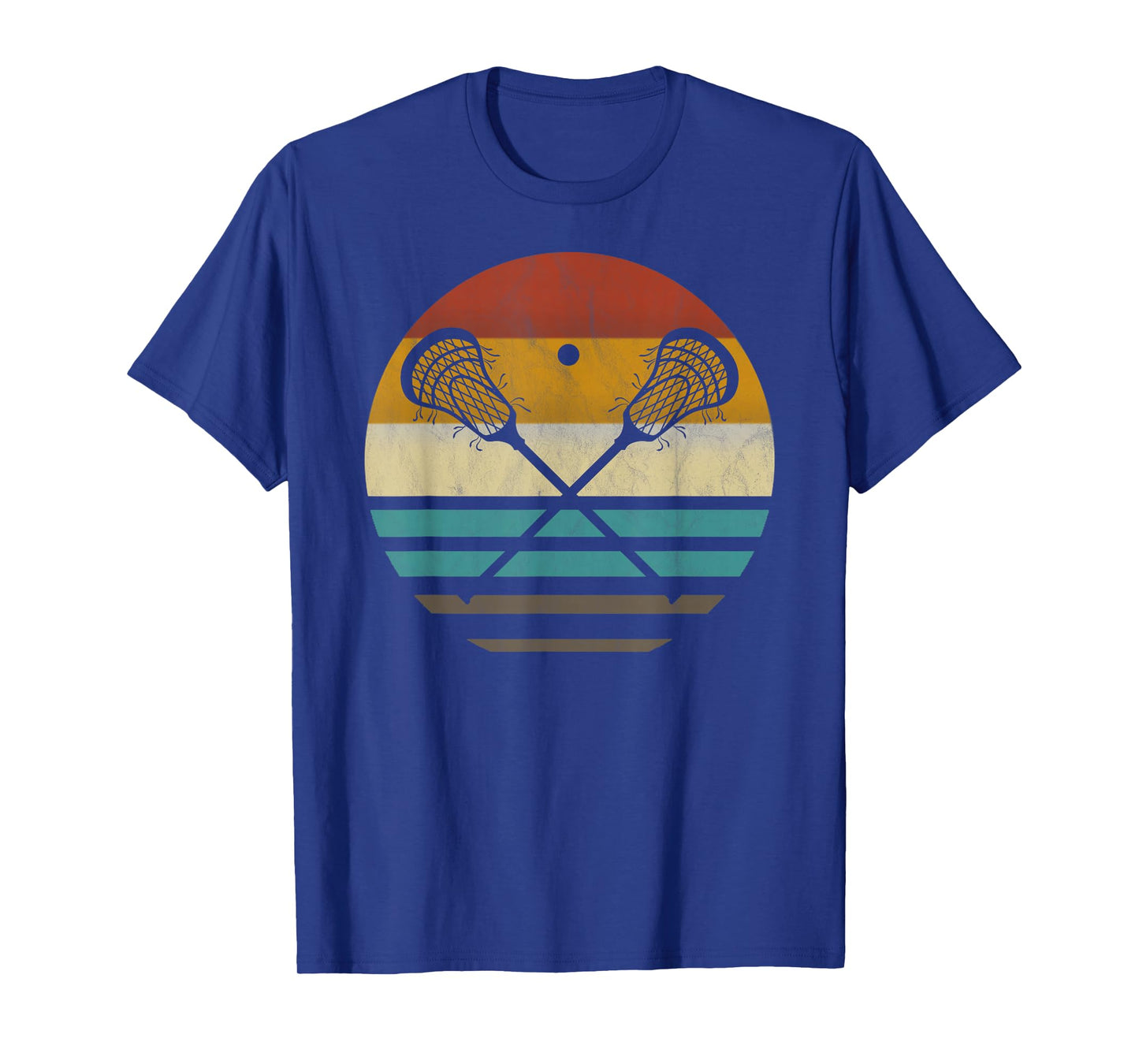 Lacrosse Retro Vintage Lacrosse Racket Silhouette Gift T-Shirt