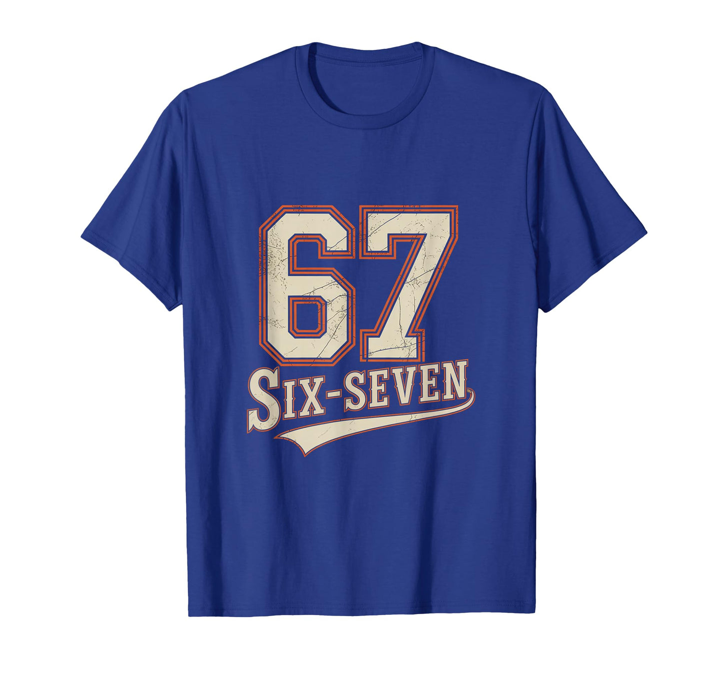 Vintage Six Seven 6 7 Meme Funny T-Shirt