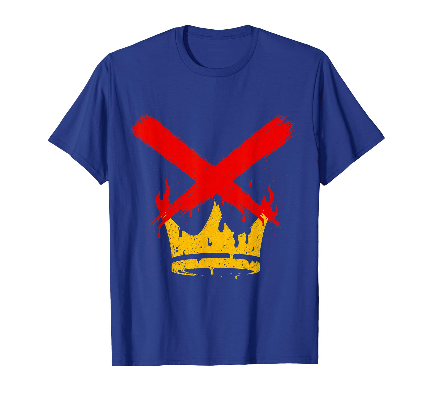 No Kings Graphic Art Modern Crown X Retro T-Shirt