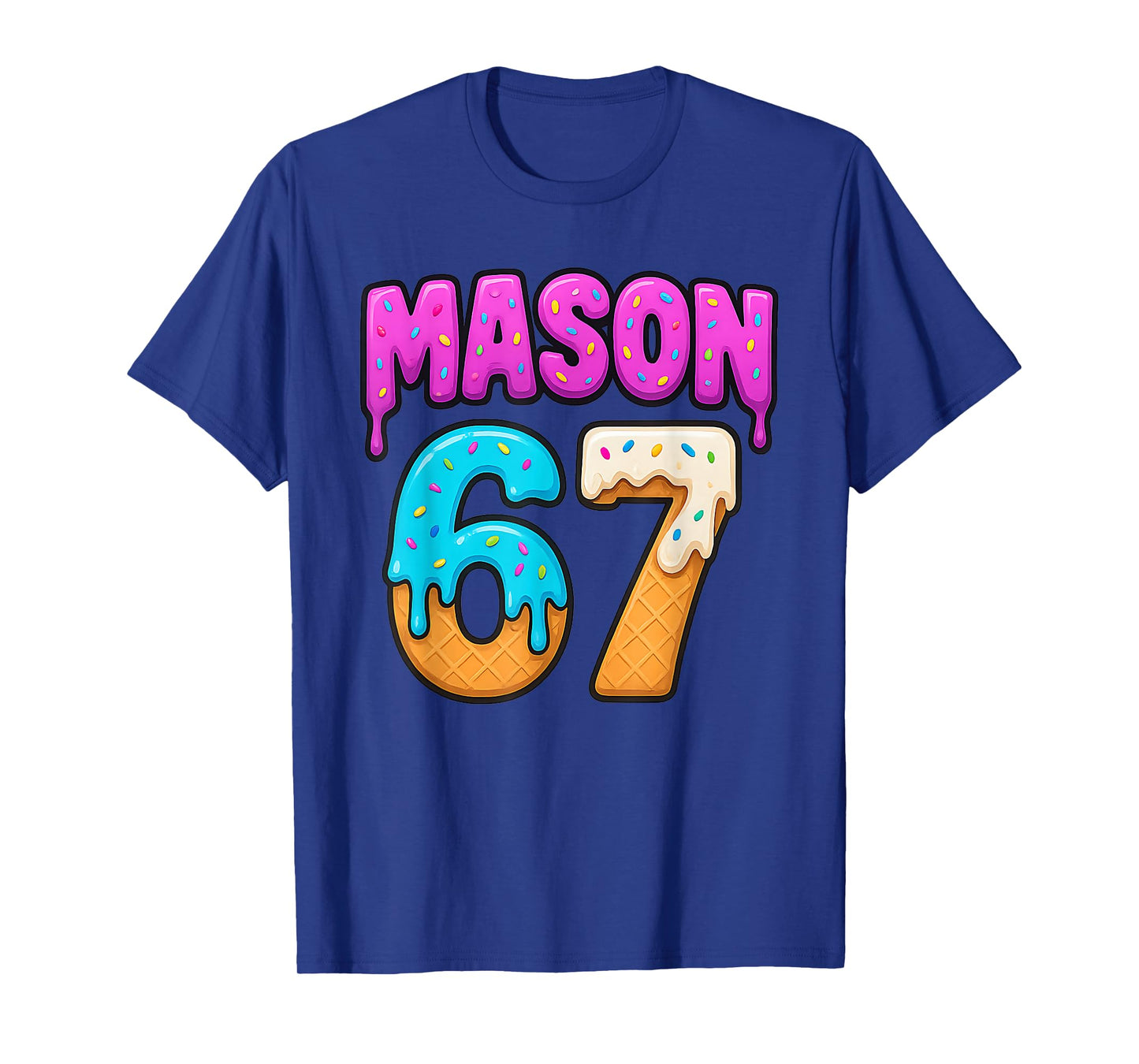 Mason 67 Ice Cream Drip Funny Meme Six Seven Dripping Sport T-Shirt