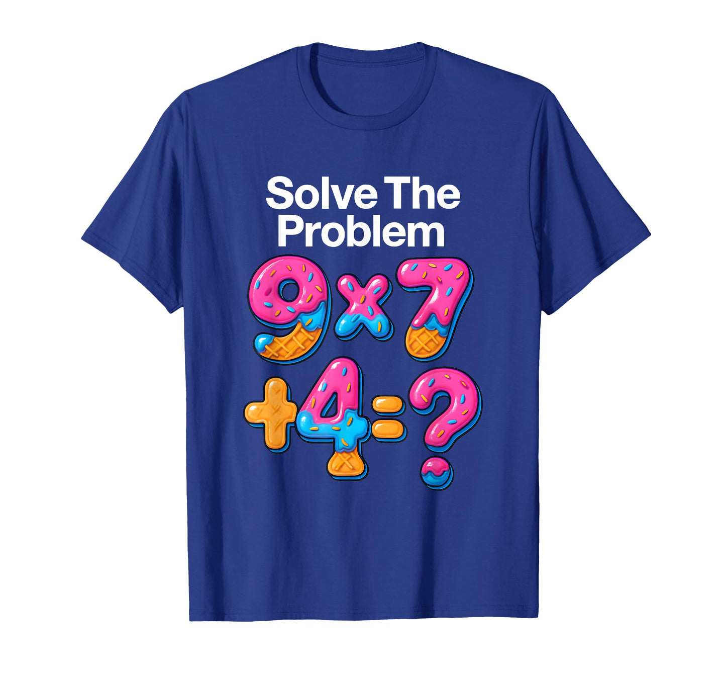 67 Meme Math Teacher Ice Cream Drip 6 7 Brainrot Six Seven T-Shirt