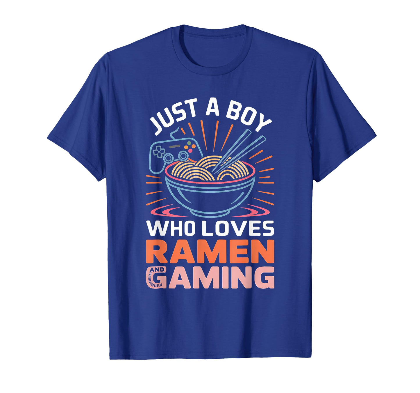 Just A Boy Who Loves Ramen and Gaming Japan Anime Video Game T-Shirt