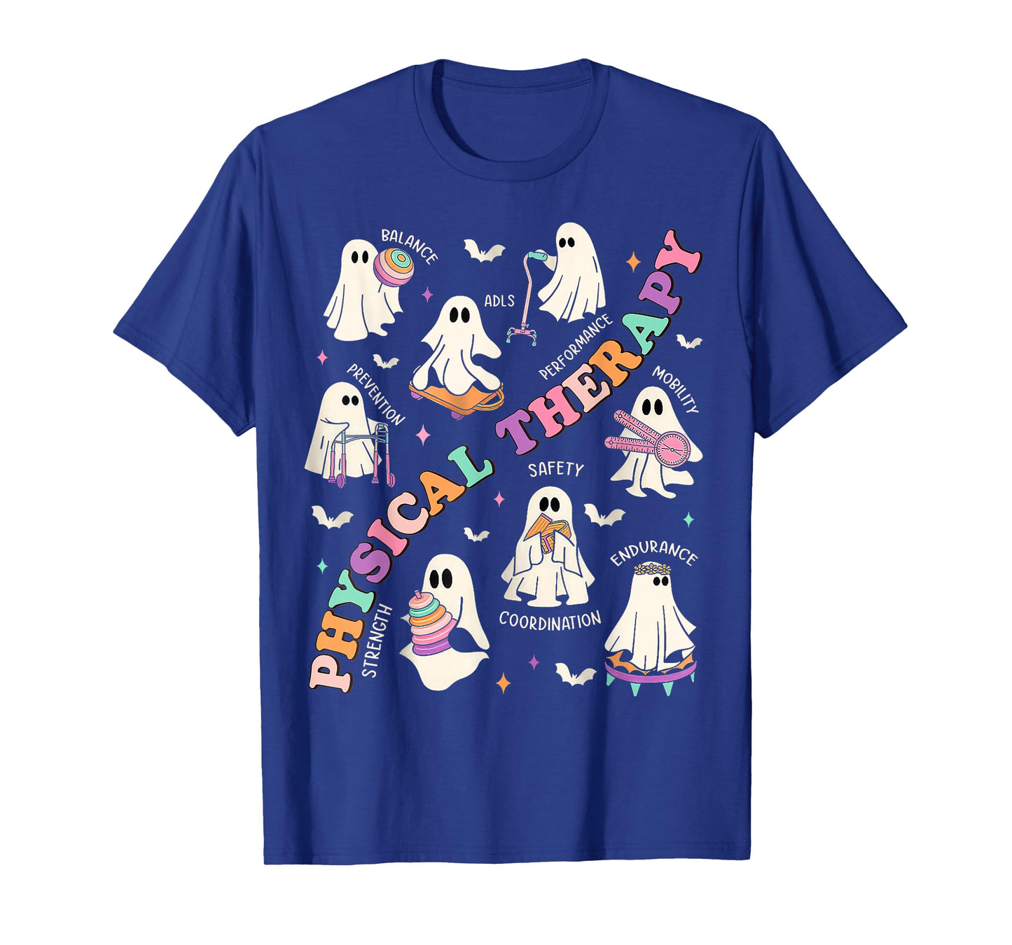 Cute Ghost Physical Therapy PT Physical Therapist Halloween T-Shirt