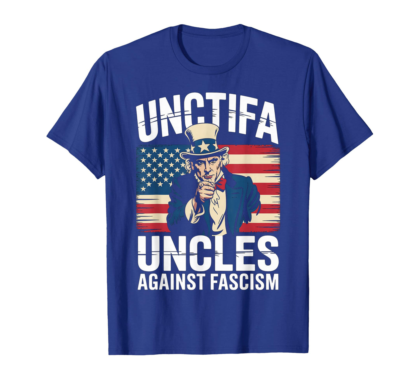 Unctifa Uncle Against Fascism Flag Resist No Kings 50501 T-Shirt