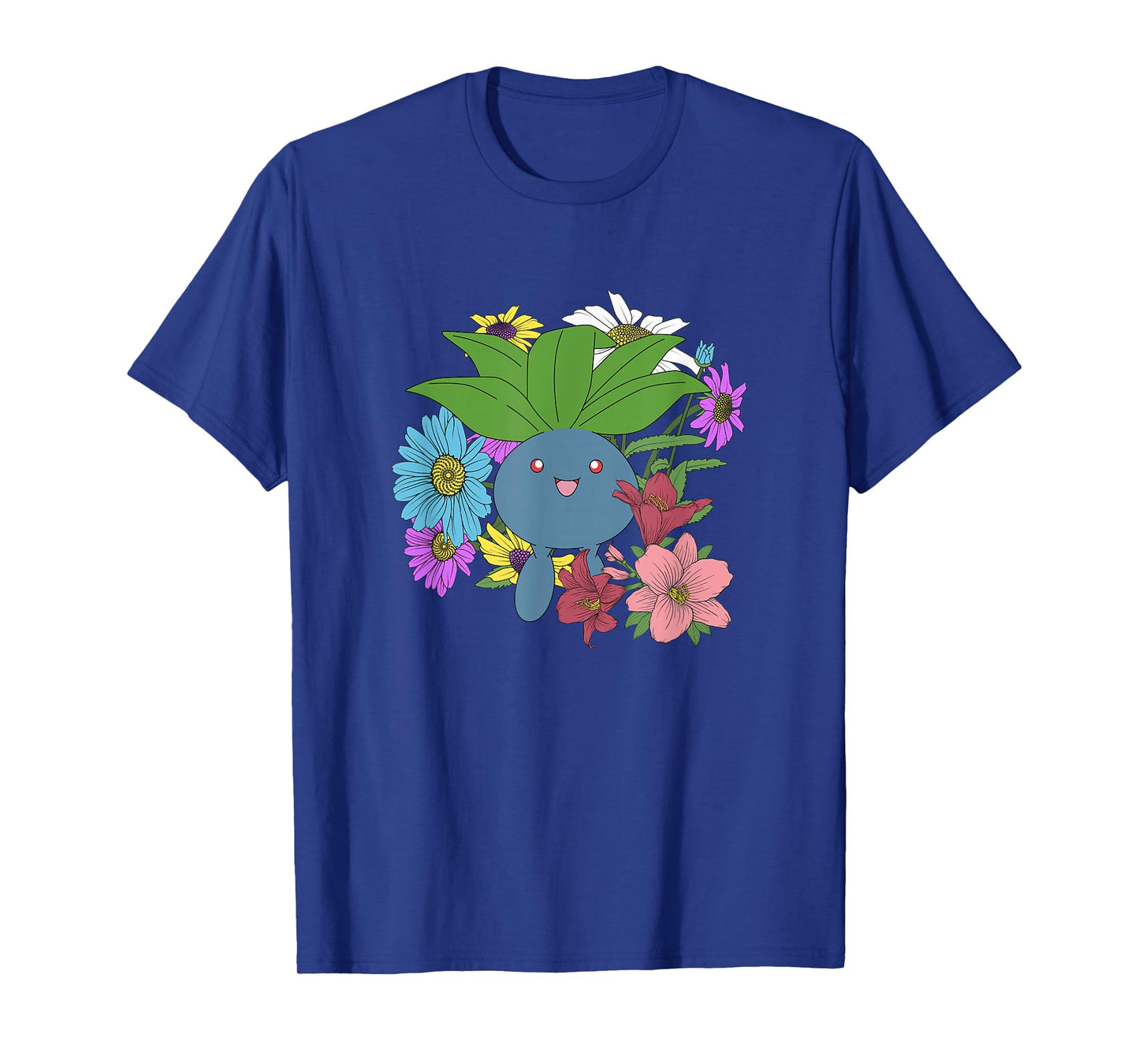 PokΓ©mon Cute Oddish Among The Flowers Portrait T-Shirt