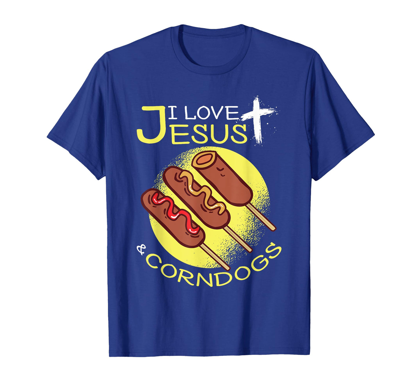 I Love Jesus & Corndogs Corn Dog Vendor Design For Men Women T-Shirt