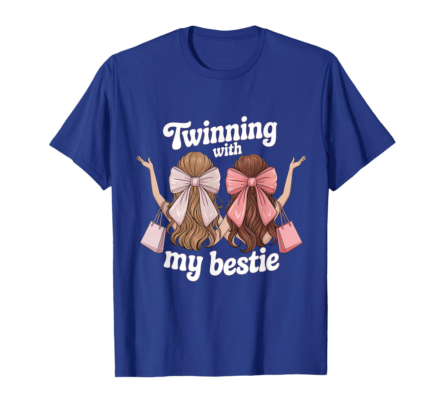 Friends Twinning With My Bestie Twin Matching Twins Friends T-Shirt