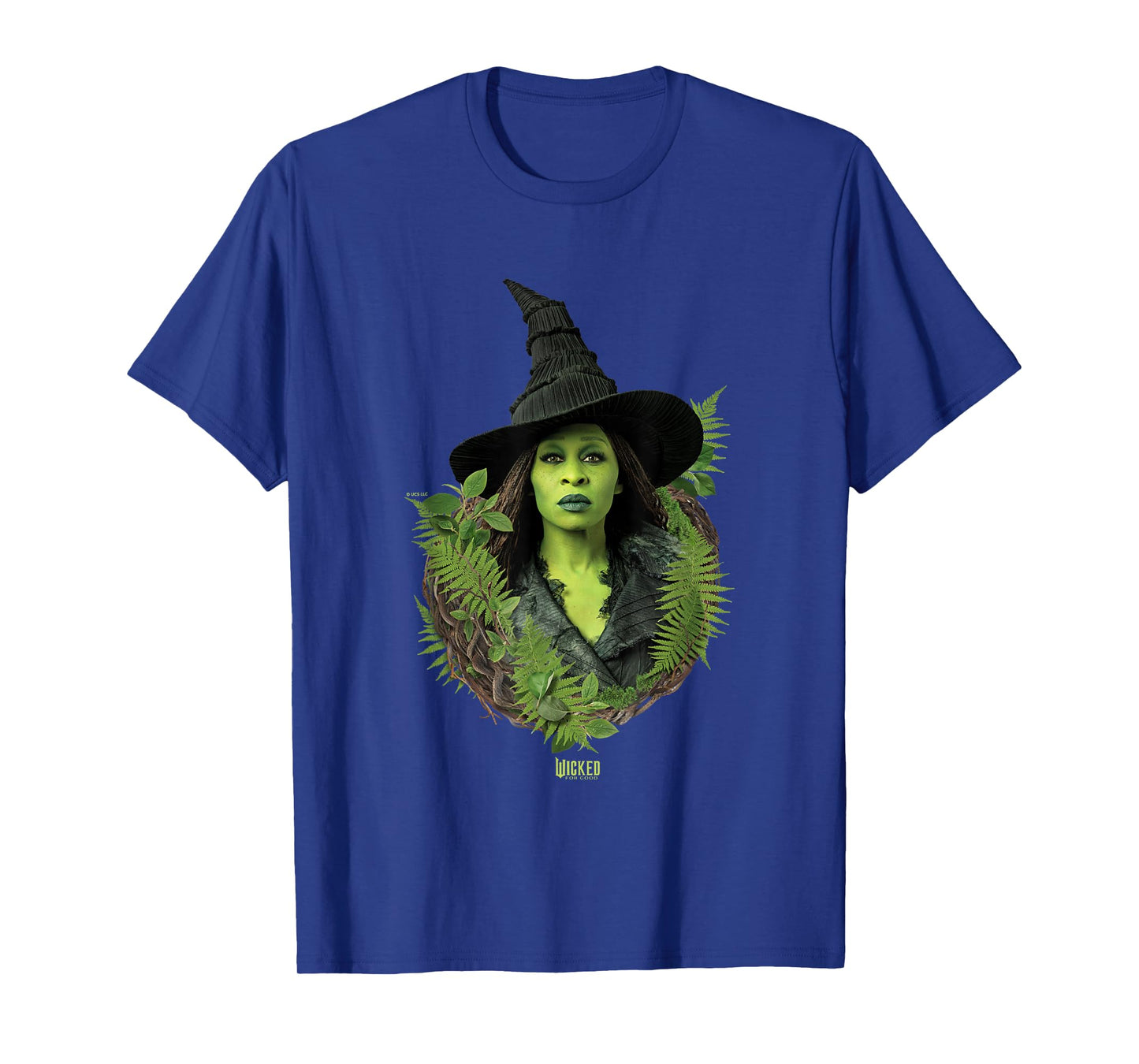 Wicked: For Good Elphaba Bold Portrait & Greenery T-Shirt