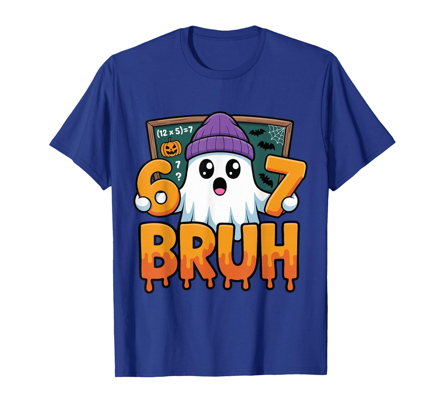 67 Teacher Ghost Six Seven Meme Math Equation Bruh Halloween T-Shirt