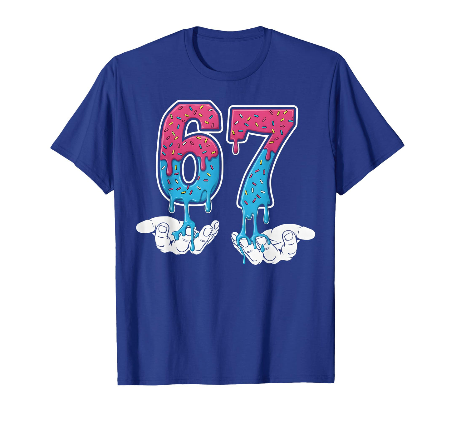 67 Ice Cream Drip Six Seven Baseball Drip 67 Funny Boys Meme T-Shirt