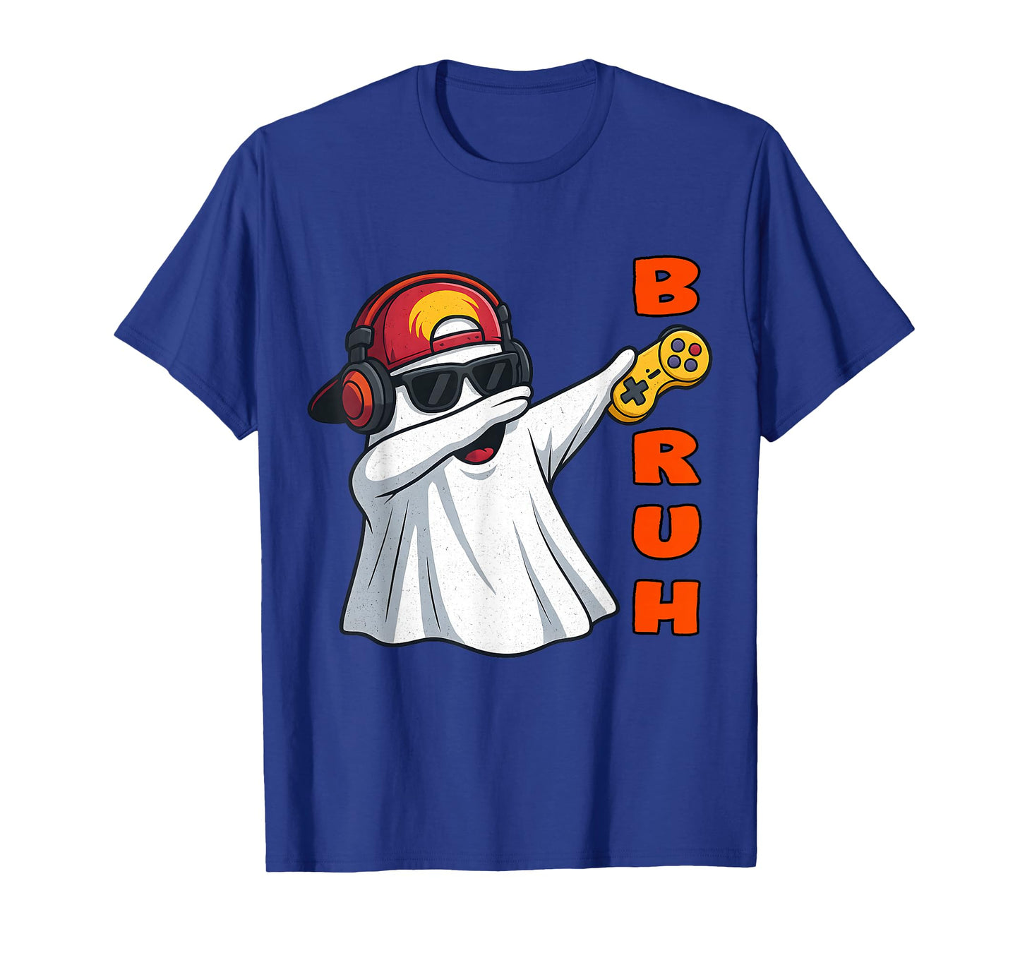 Bruh Ghost Gamer - Funny Dab Ghost Gamer Halloween T-Shirt