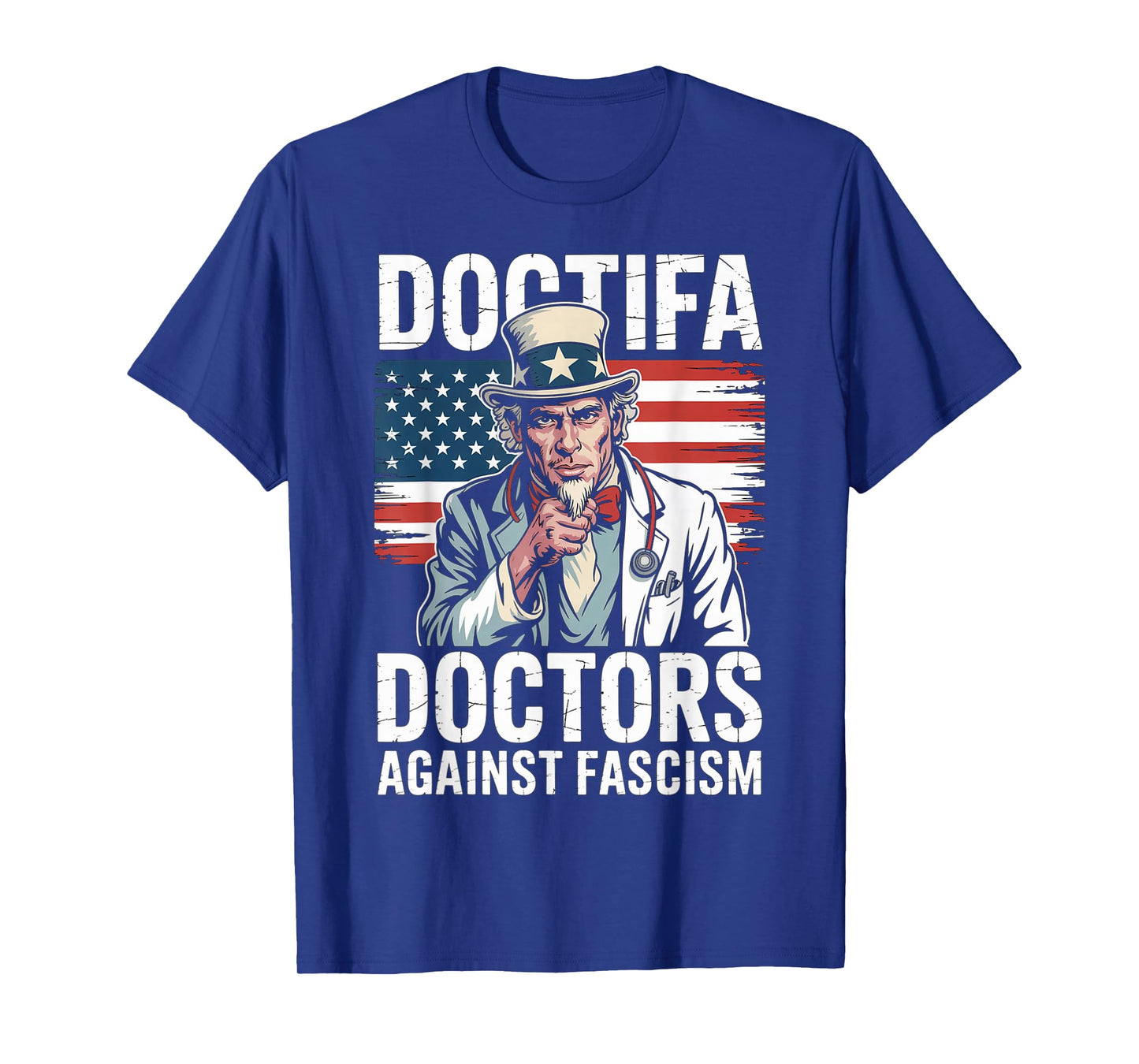 Doctifa Doctors Against Fascism Resist No Kings Physician T-Shirt
