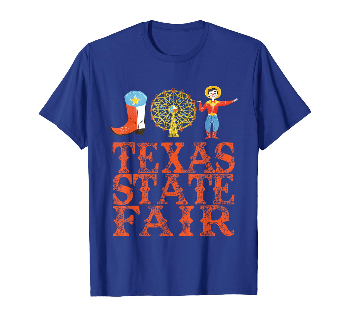 TEXAS FAIR, STATE FAIR COWBOY, FERRIS WHEEL, COUNTY FAIR T-Shirt