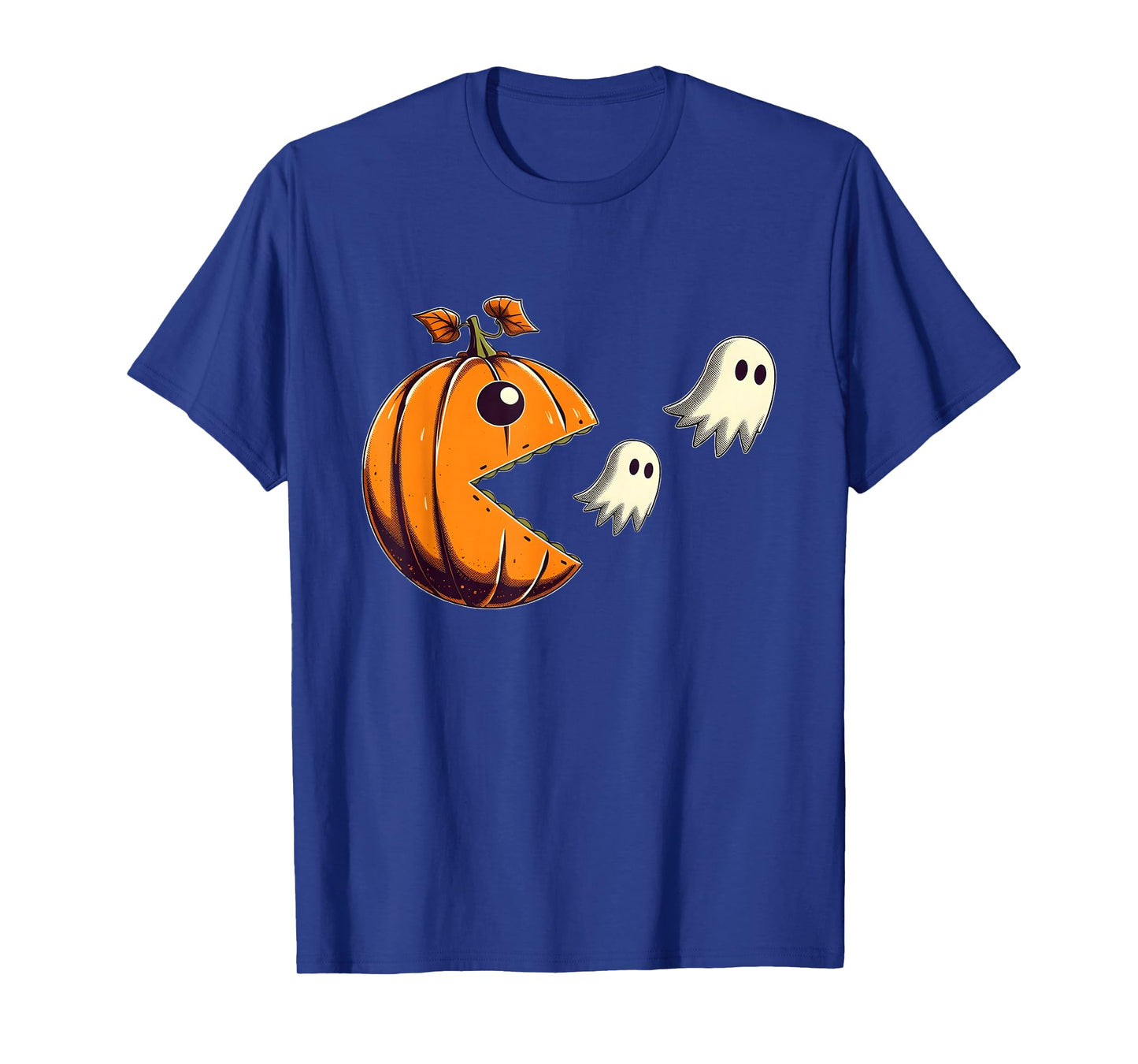 Pumpkin Eating Ghost Gamer Halloween Gaming Boys Teen Kids T-Shirt