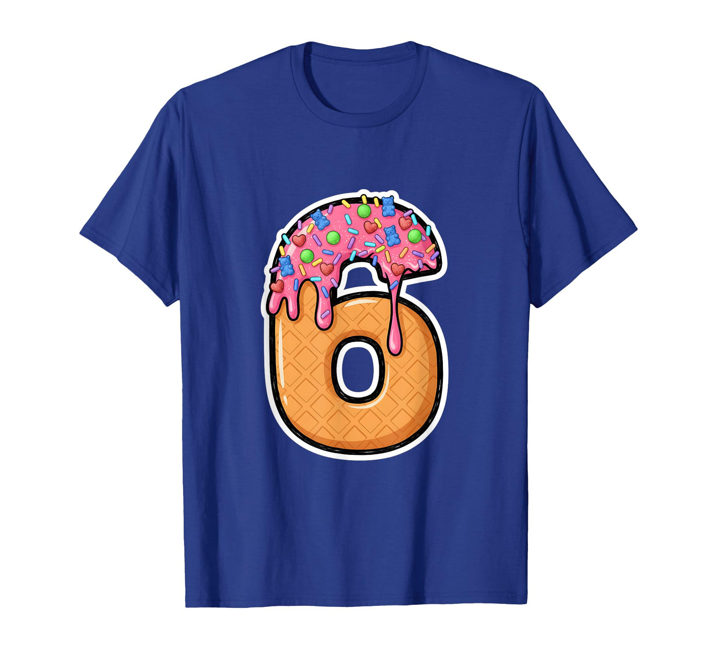 67 Halloween Costume Matching Number 6 Melting Ice Cream Fun T-Shirt