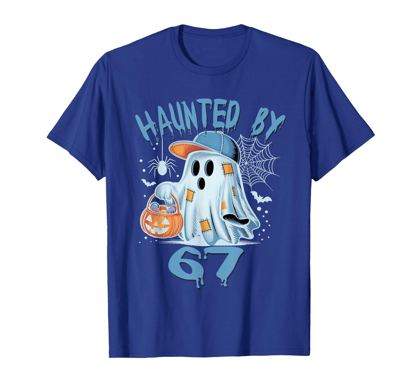 Haunted 6 7 Six Seven 67 Meme Halloween Costume Brainrot T-Shirt