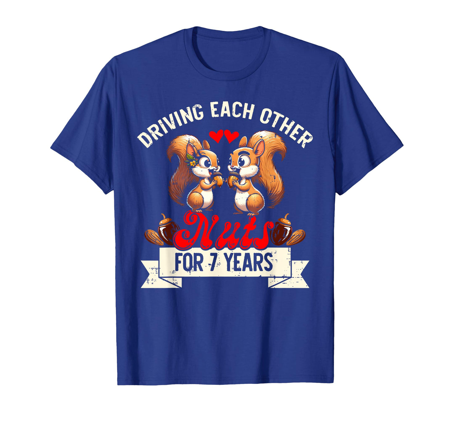 Couples Married 7-Year Funny 7th Wedding Anniversary T-Shirt