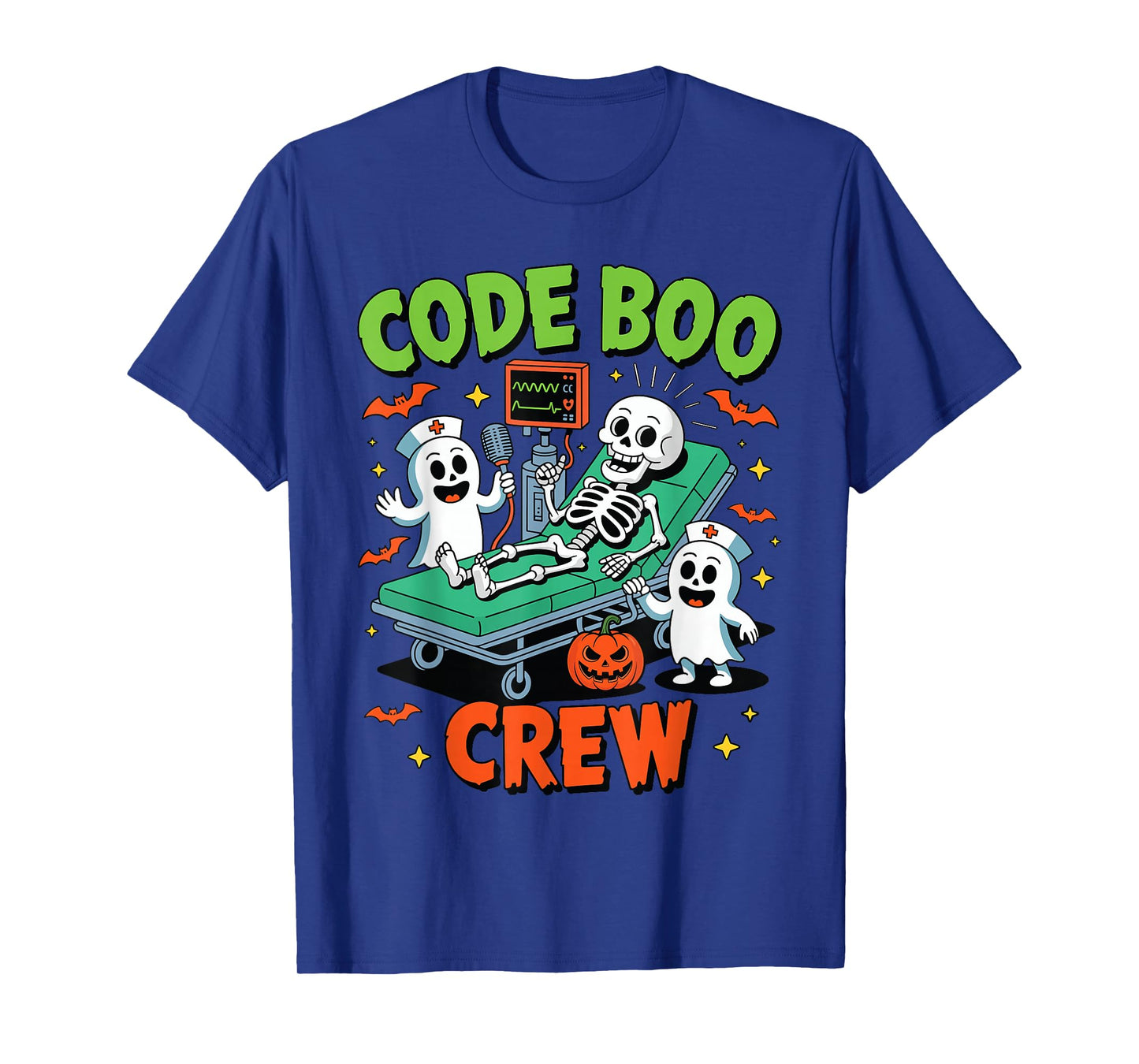 Code Boo Crew Medical Halloween Costume Nursing Hospital T-Shirt