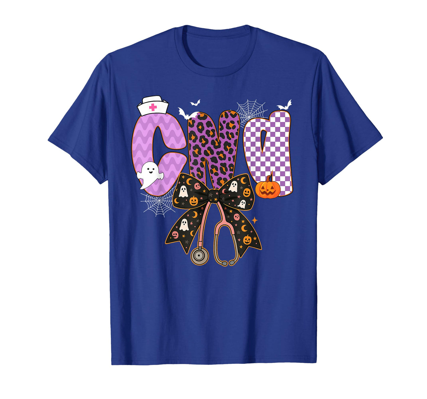 CNA Nurse Halloween Stethoscope Bow for Men Women T-Shirt
