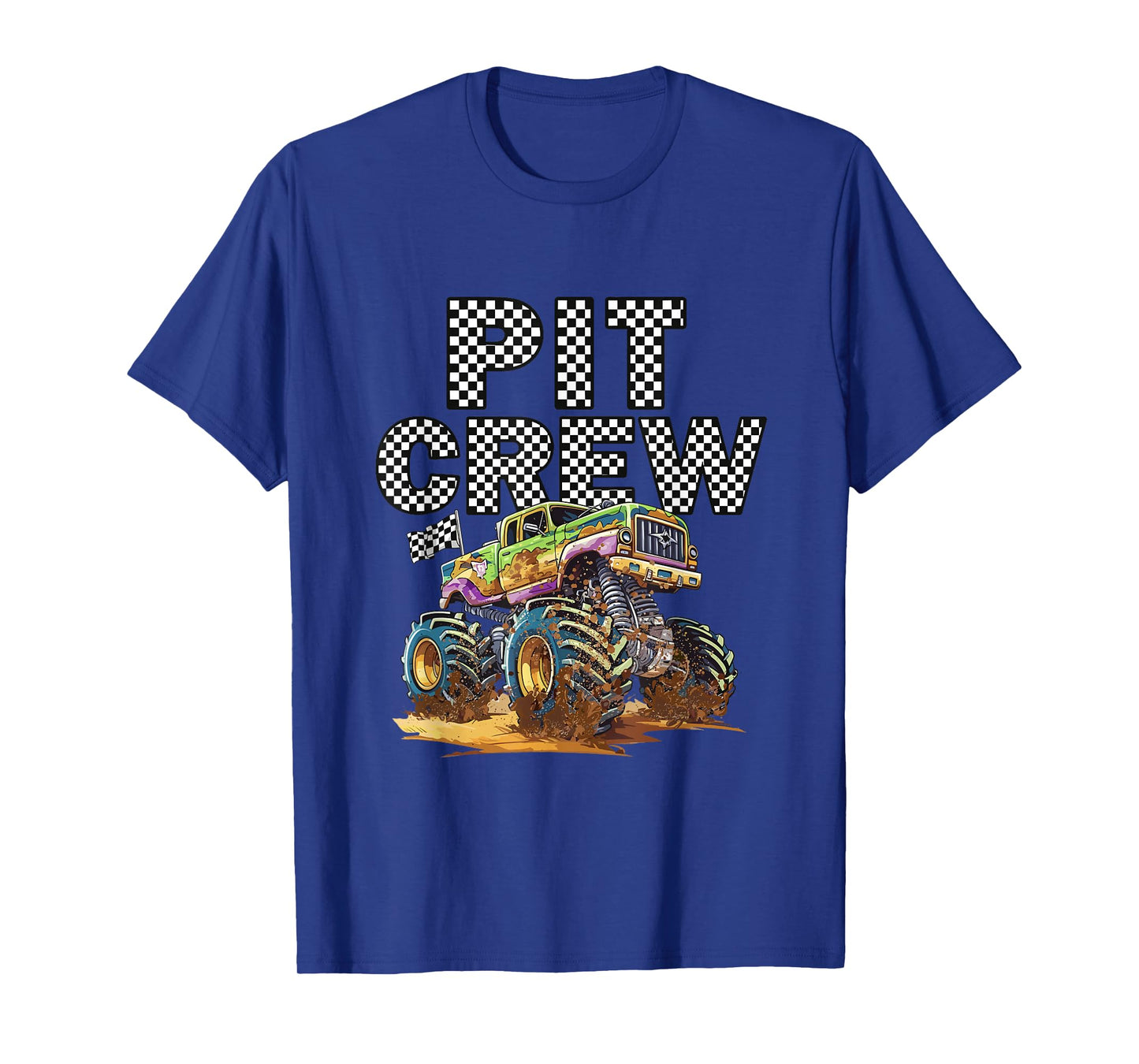 Monster Truck Pit Crew Family Matching Birthday Party T-Shirt