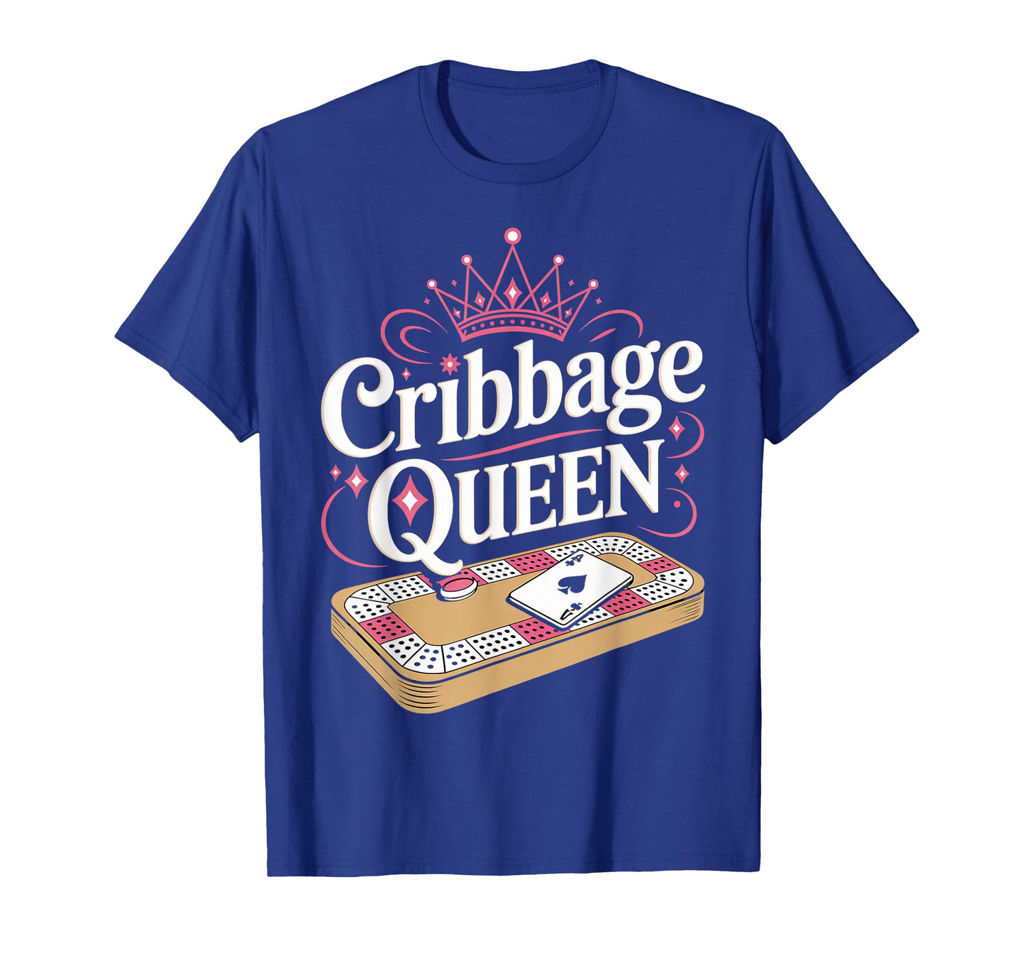 Cribbage Queen Skunked Peg Card Game Board Game Cribbage T-Shirt