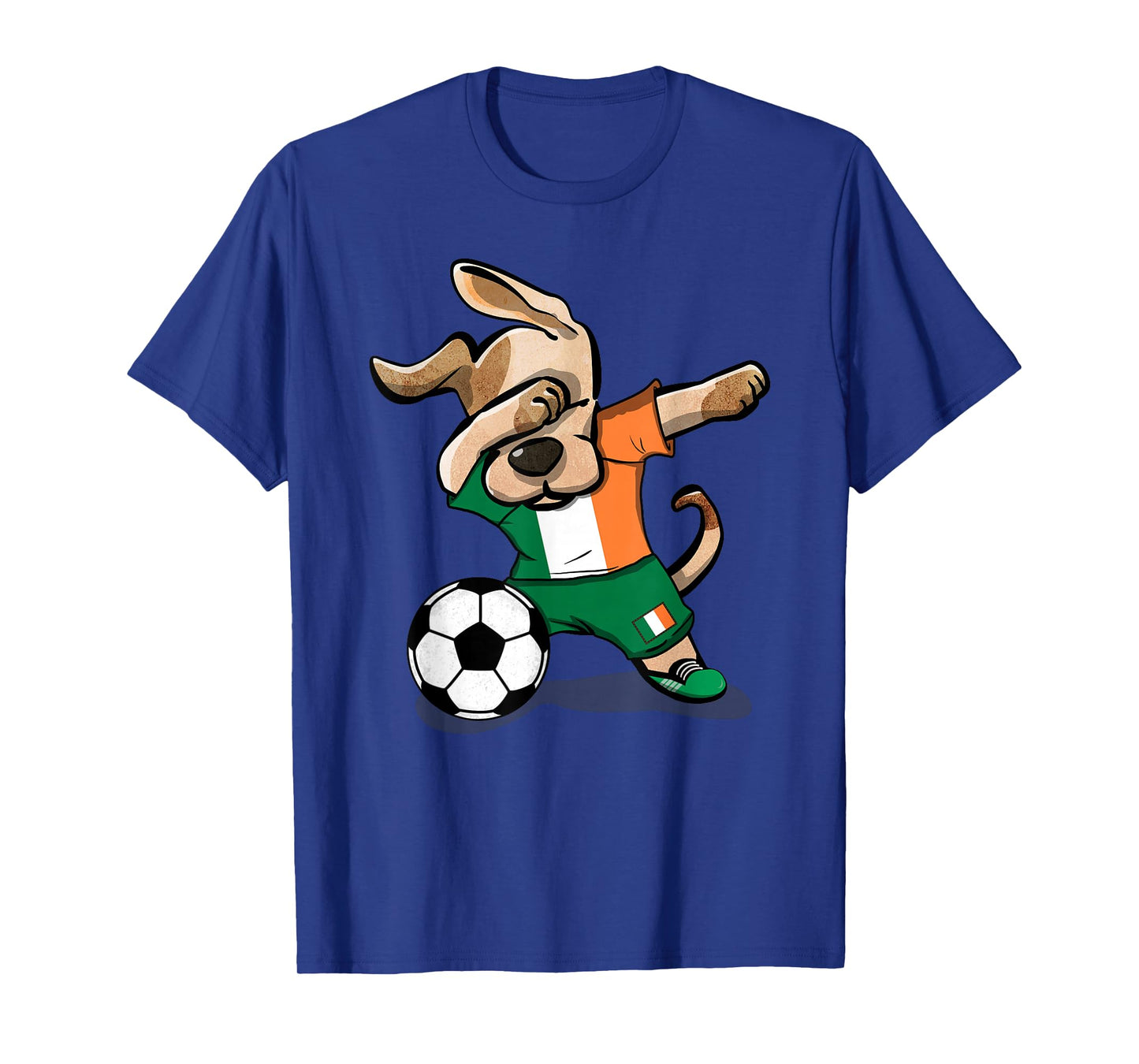 Funny Dabbing Dog Ireland Soccer Jersey Funny Irish Football T-Shirt
