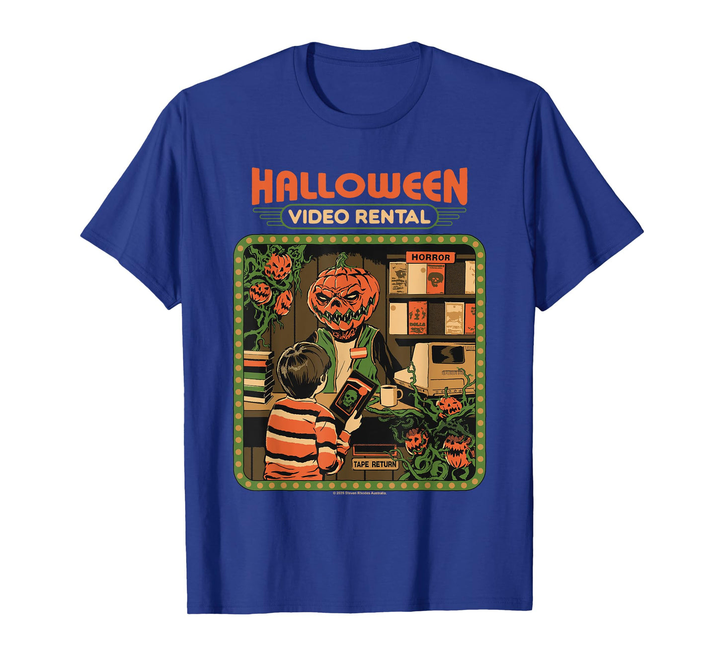 Video Rental Halloween Sarcastic Vintage Funny Adult Humor T-Shirt