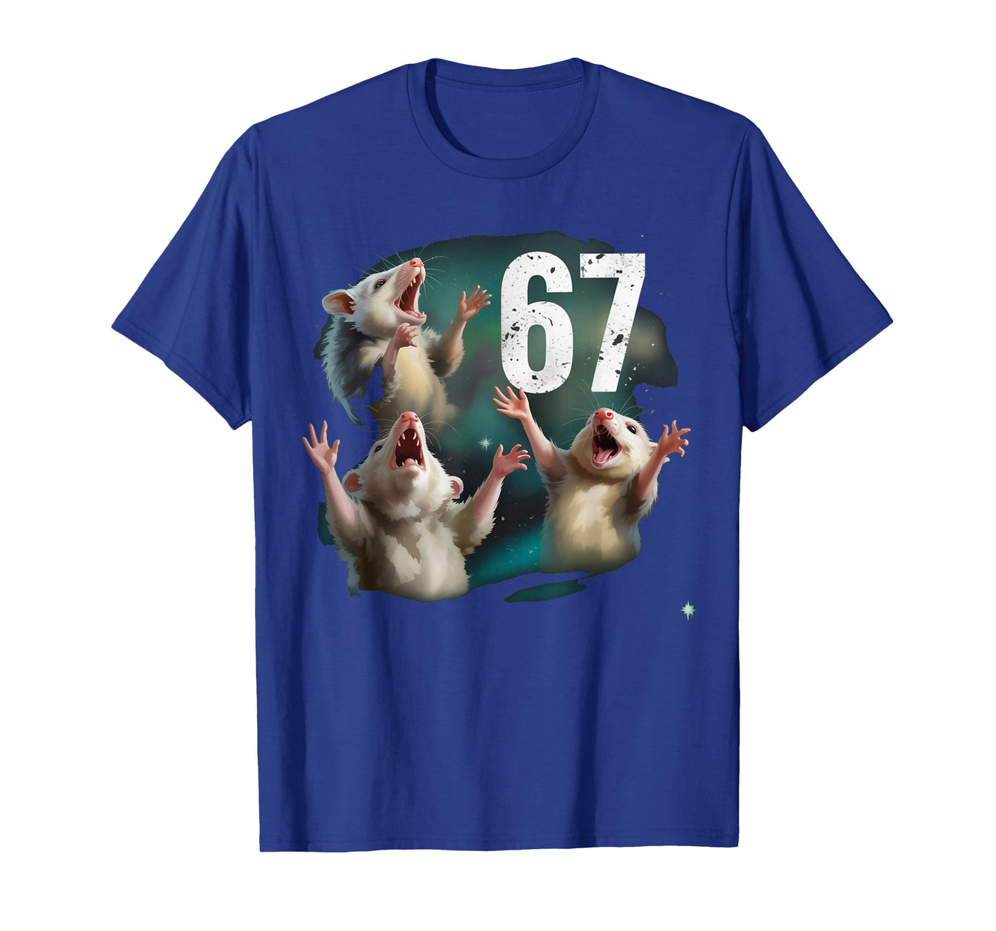 67 Possum Howling at The Moon 67 T-Shirt 6 7 Halloween 67 T-Shirt