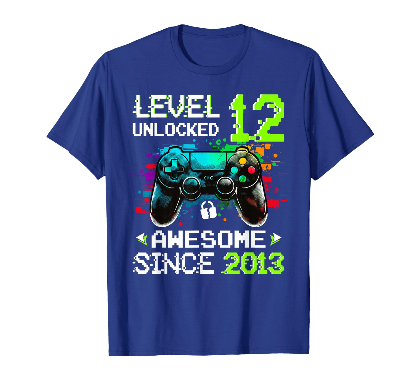 Boy Level 12 Unlocked Video Game 12th Birthday T-Shirt