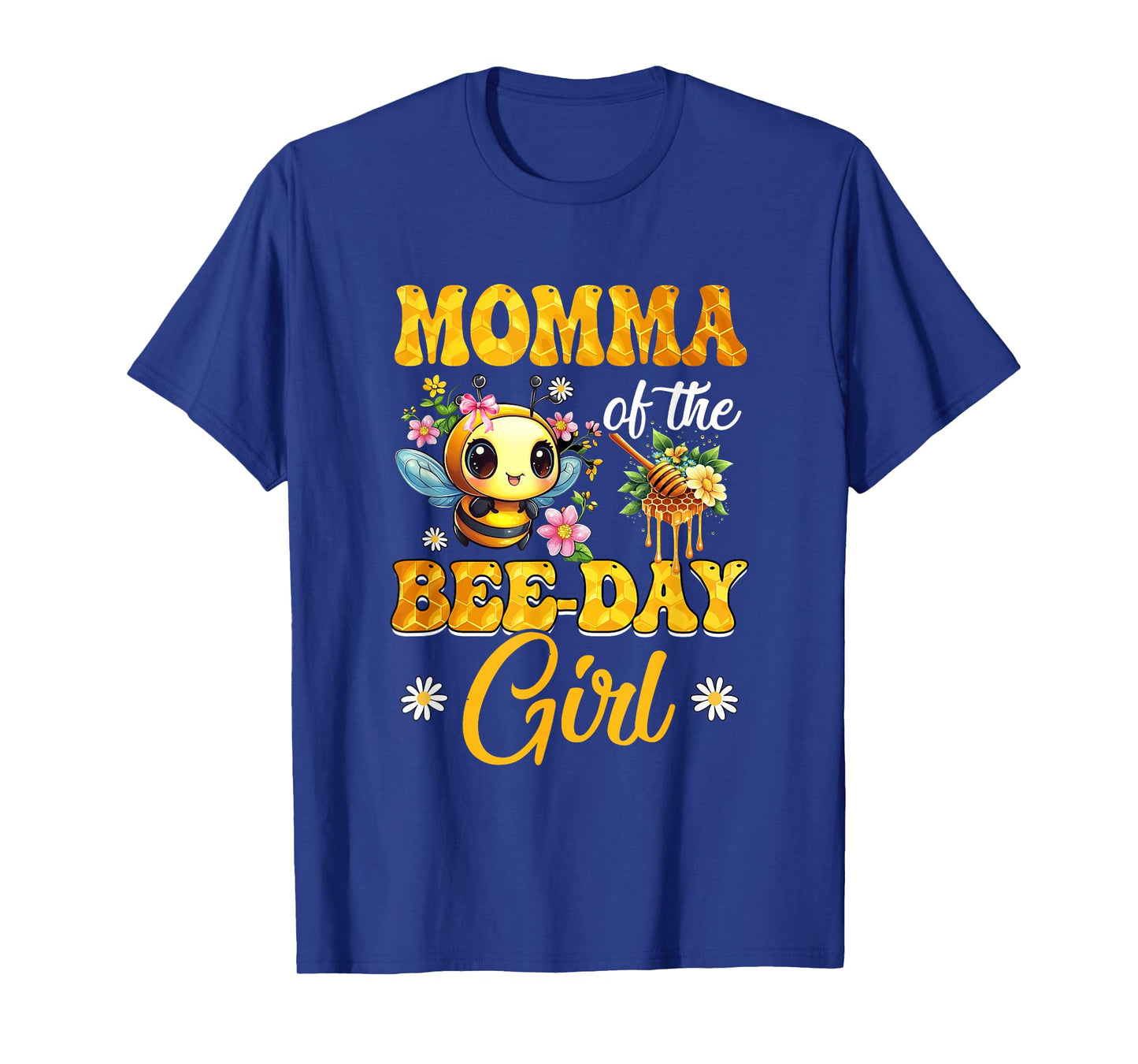 Momma Of The Birthday Girl Bee Family Birthday Party T-Shirt