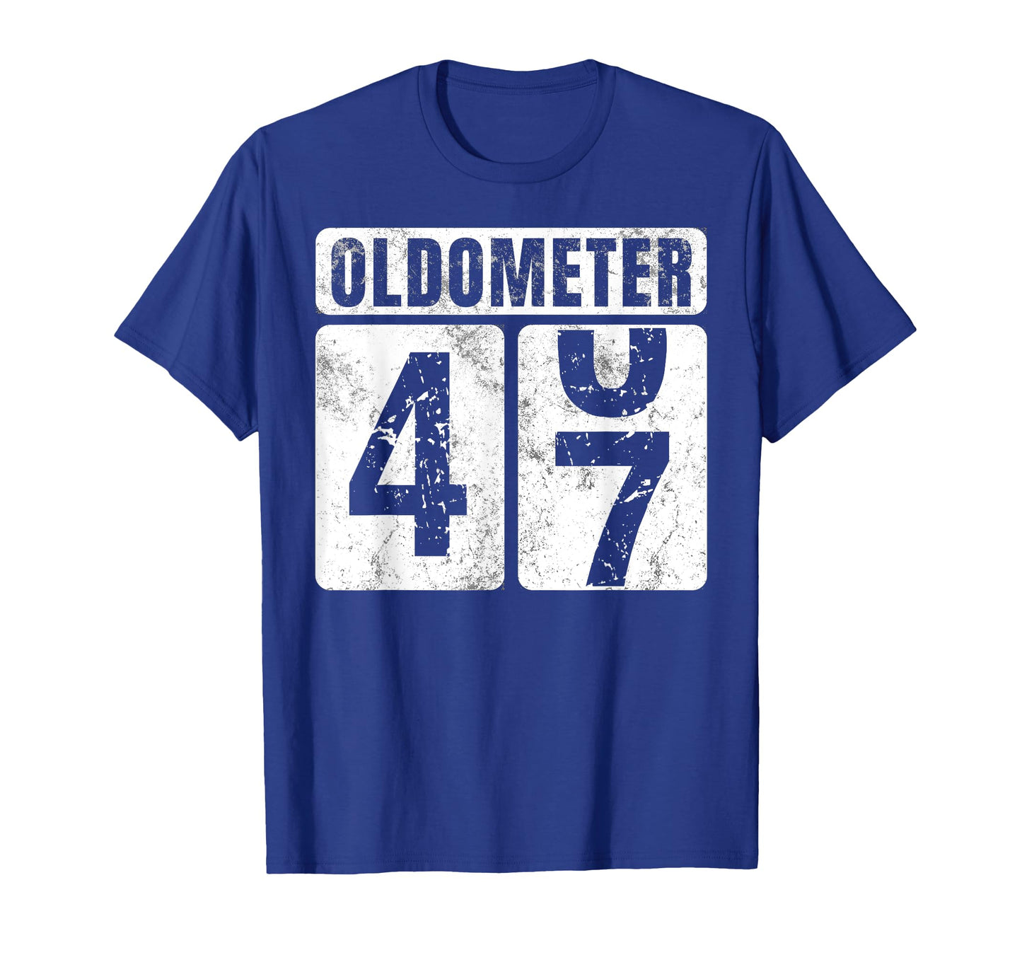 Oldometer 47 Shirt Vintage Funny 47th Birthday Gift Idea T-Shirt