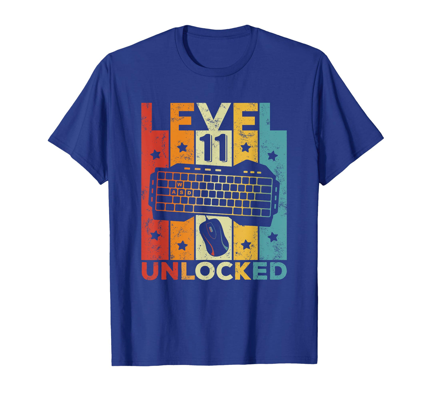Level 11 Unlocked Gaming Keyboard 11 Birthday Boy Girl Gamer T-Shirt