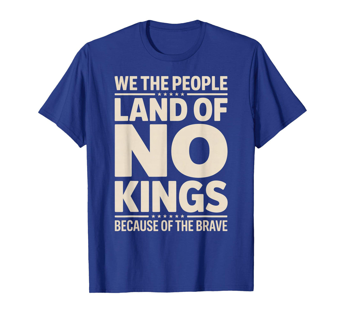America Vintage No Kings Day Because of The Brave T-Shirt