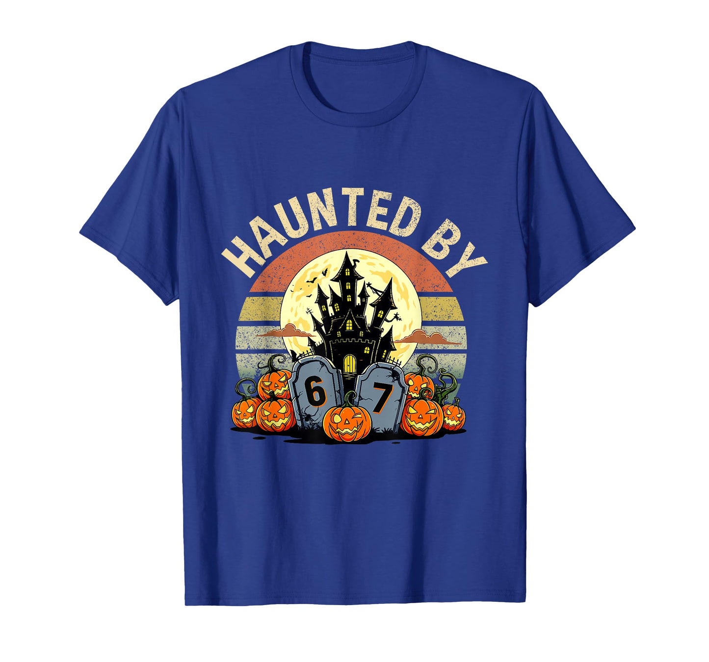 Six Seven Gen Alpha Z Halloween 6767 Funny Haunted by 67 T-Shirt