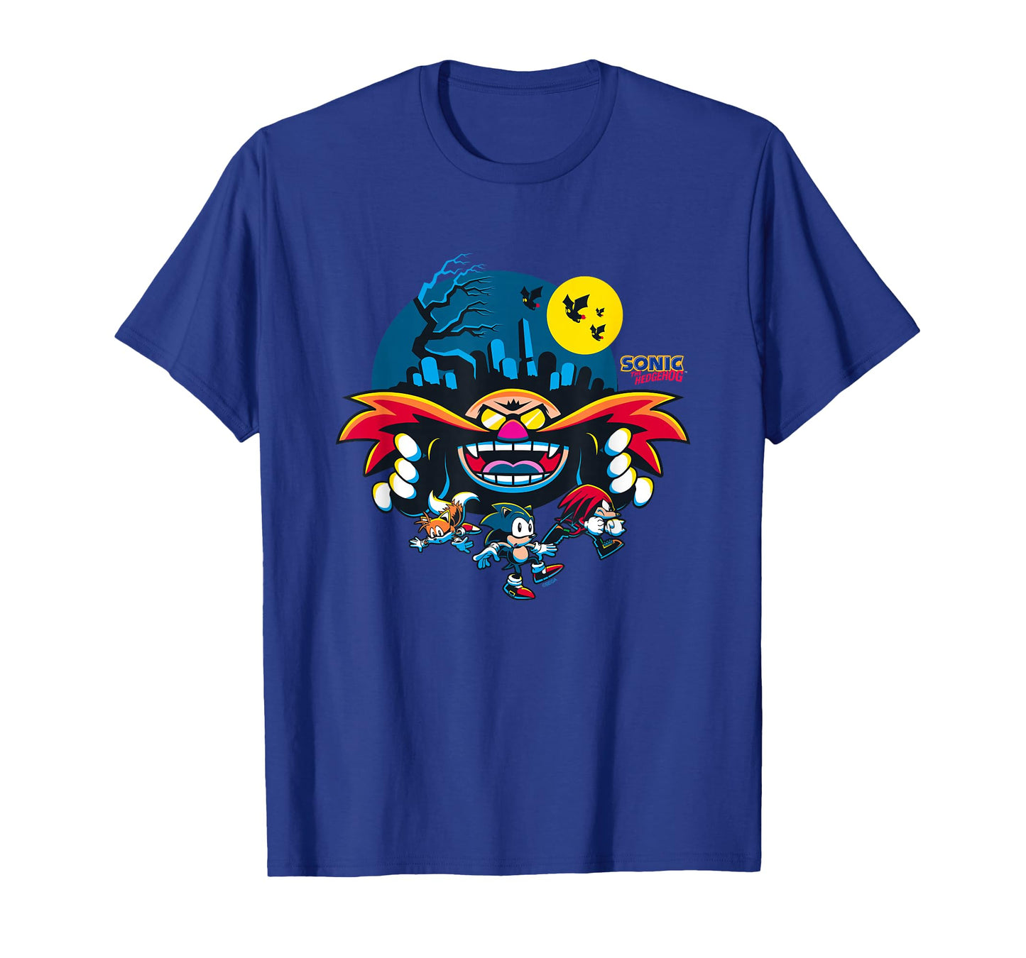 Sonic The Hedgehog Halloween Friends Haunted By Eggman T-Shirt