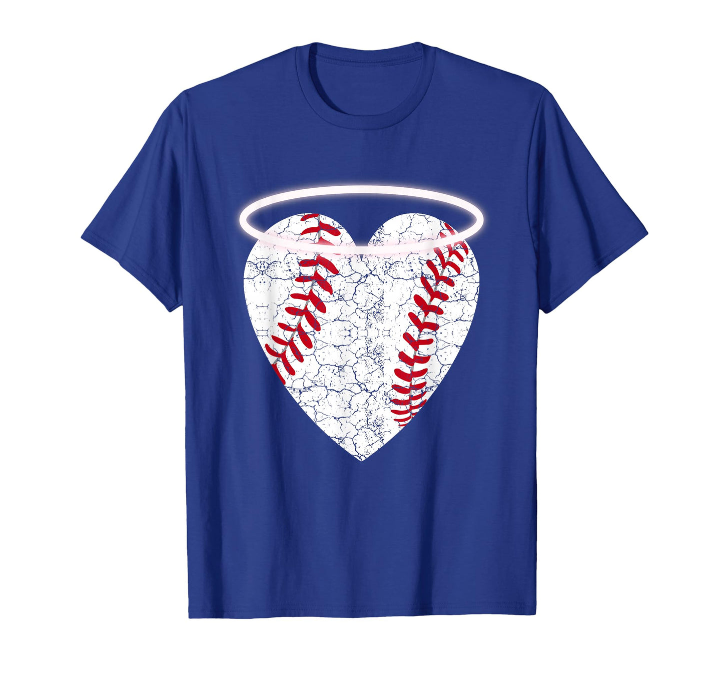 Vintage Angel Baseball Heart with Halo T-Shirt