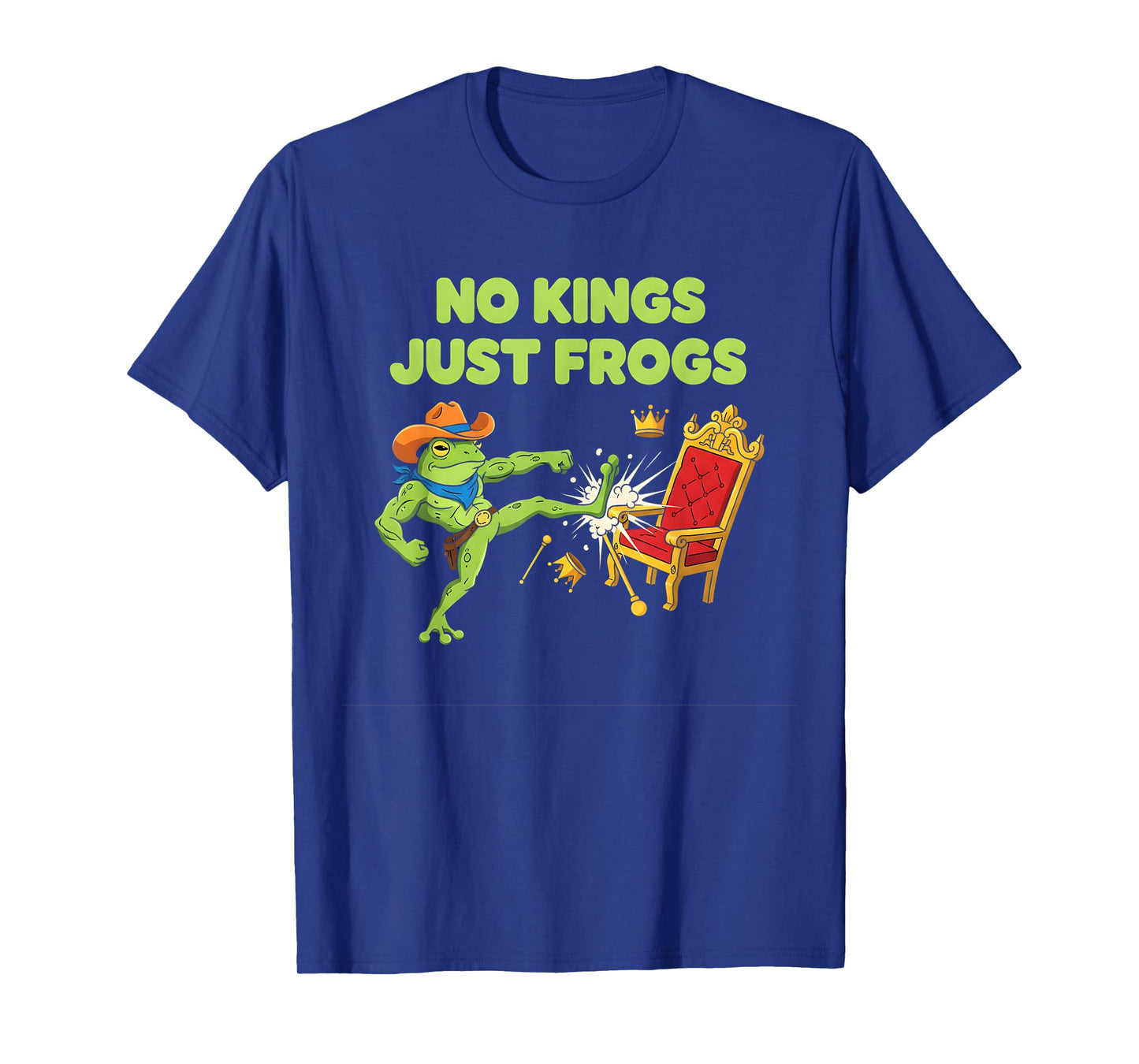 No Kings Just Frogs Democracy Patriotic Frog Protest T-Shirt