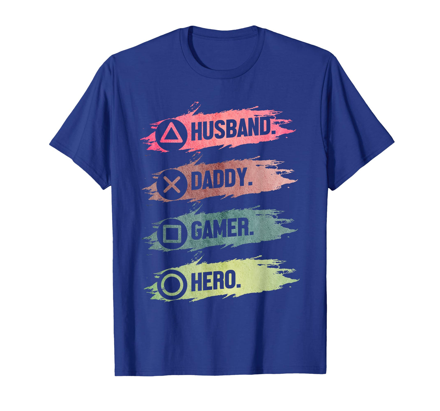 Husband Daddy Gamer Hero Funny Gaming Dad Father's Day T-Shirt