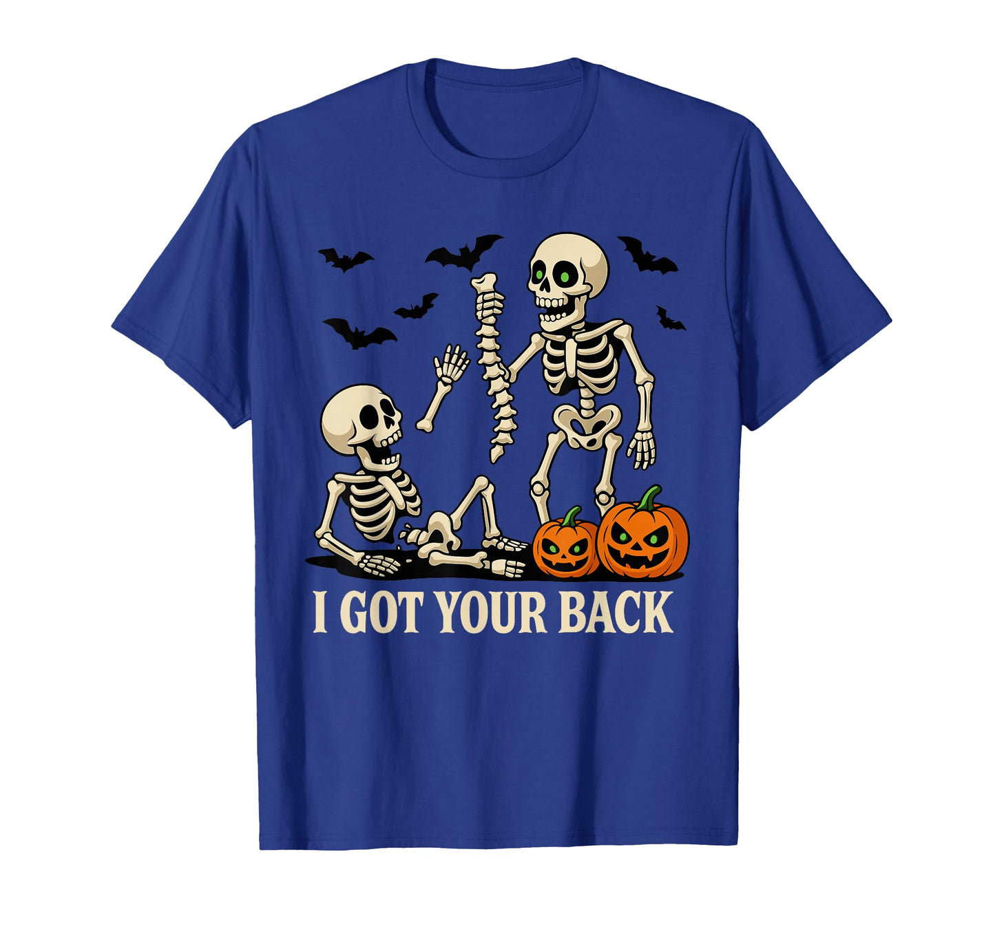 Funny Skeleton Halloween Shirt, Bone I Got Your Back T-Shirt