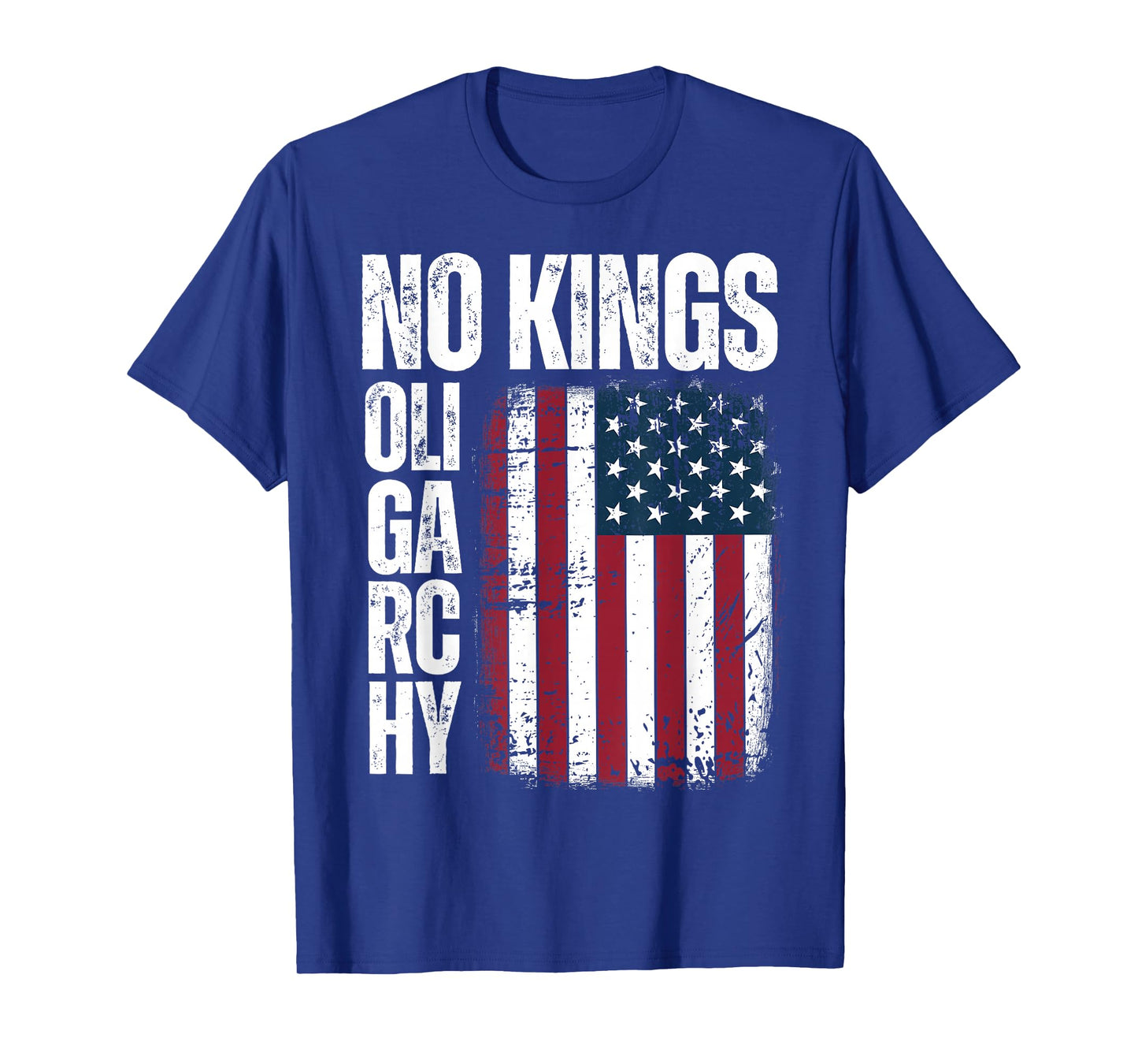 American Flag No Oligarchy No Kings T-Shirt